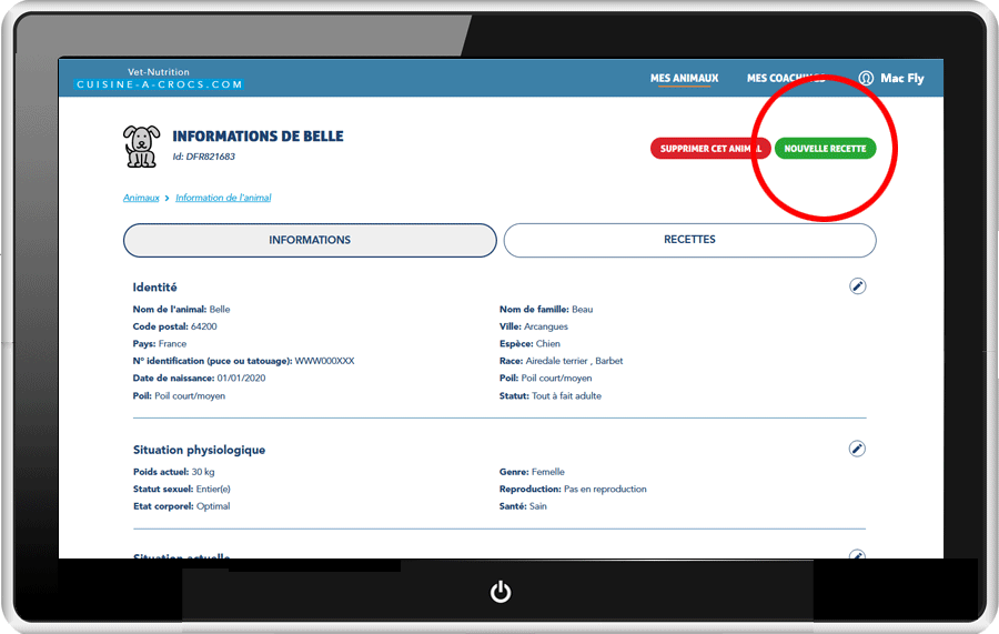 commander une nouvelle recette cuisine-a-crocs